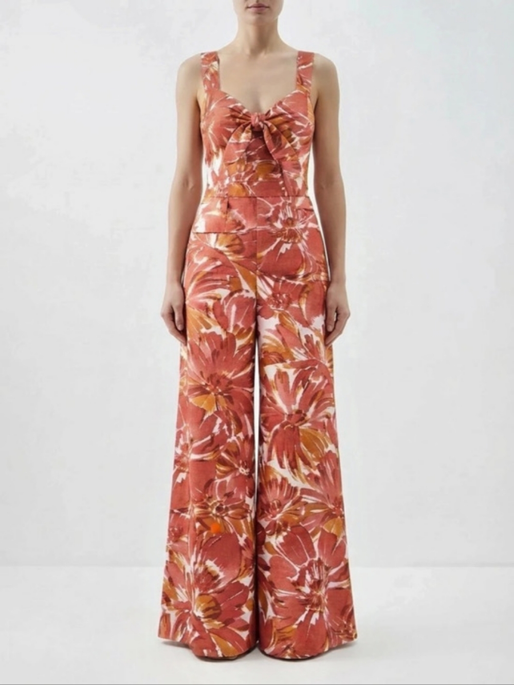 ALEXIS Bermusa Floral Wide-Leg Jumpsuit Size S